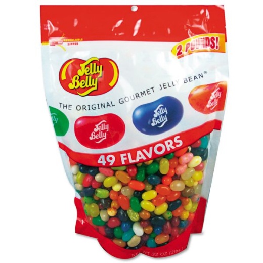 Jelly Belly Jelly Beans Stand-Up Bag, 32 Oz.