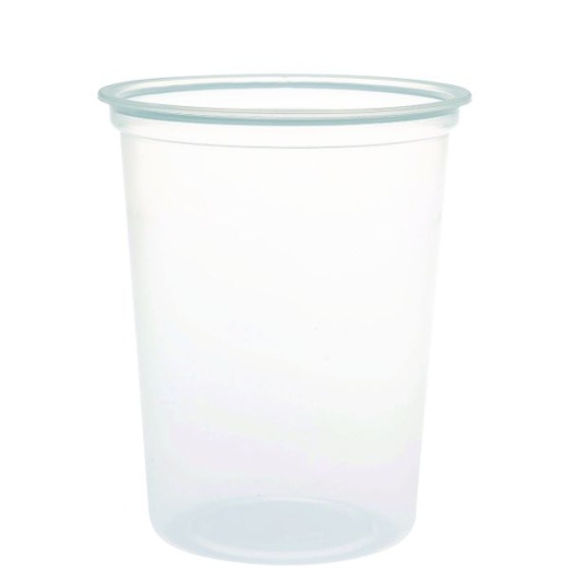 Dart Microgourmet Plastic Deli Container, 32 Oz, 4.7" Diameter X 5.7"H, Clear, 500/Carton