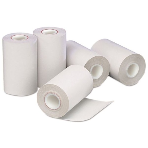 Iconex Direct Thermal Printing Paper Rolls, 0.5" Core, 2.25" X 55 Ft, White, 50/Carton