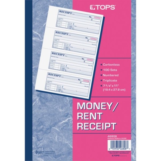 TOPS Credit Card Sales Slip Forms 15 lb 3 Part Carbonless Copy 3