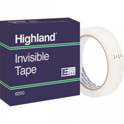 Highland 3/4"W Matte-Finish Invisible Tape