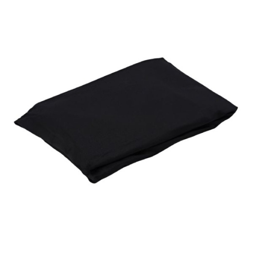 Iceberg Fabric Table Cover, 24" X 48", Black