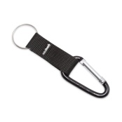 Advantus Split Key Ring Carabiner Key Ring Black Pack Of 10