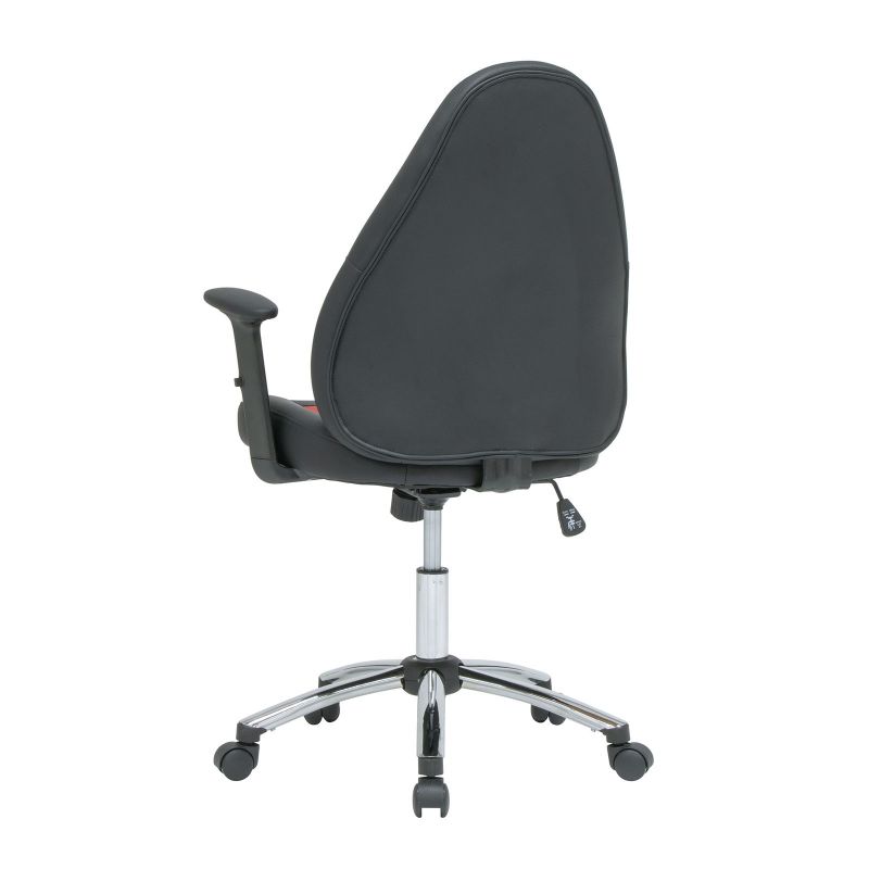 Mid Back Contoured Swivel Gaming Chair - #
