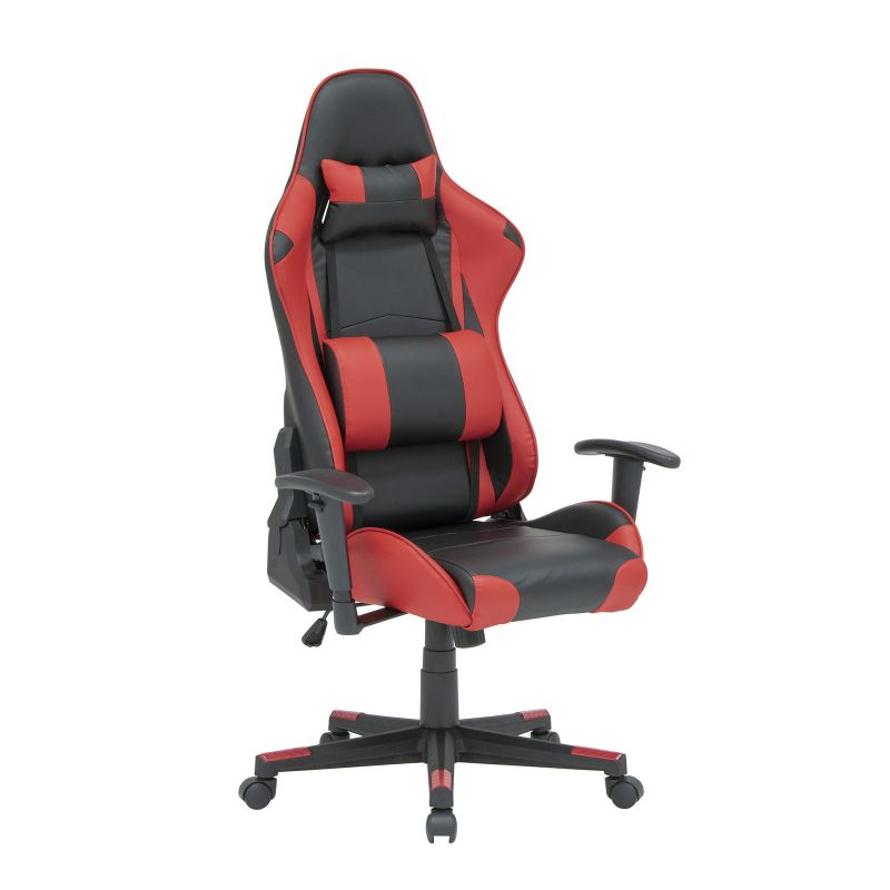 High Back, Ergonomic, Swivel, Height And Tilt Adjustable Gaming And Office Chair - Black / Red #
