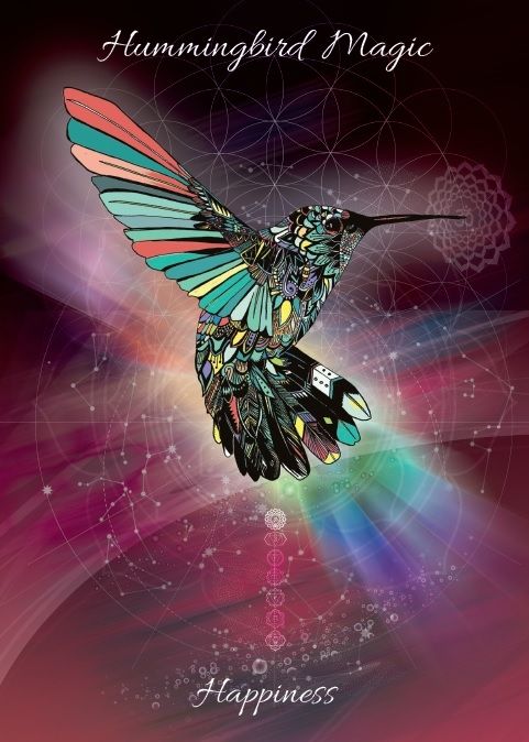 Hummingbird Magic Card For Happiness