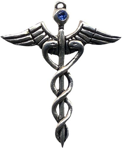 Caduceus Amulet For Healing Ability