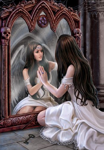Magical Mirror - 6 Pack of Blank Inside Greeting Cards