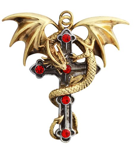 Crux Dragana Pendant for Confidence and Strong Protection by Anne Stokes