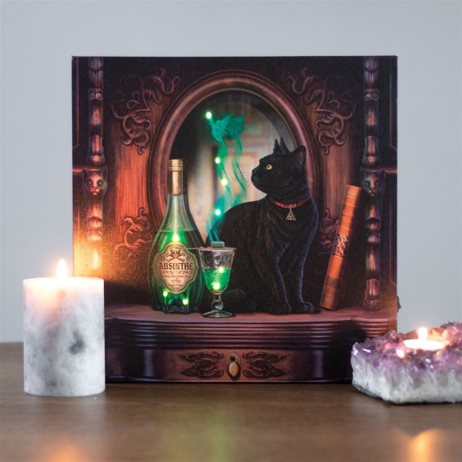 Absinthe Light Up Canvas Print By Lisa Parker