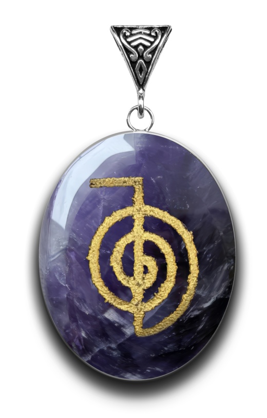 Choku Rei On Amethyst For Clearing Negative Energy
