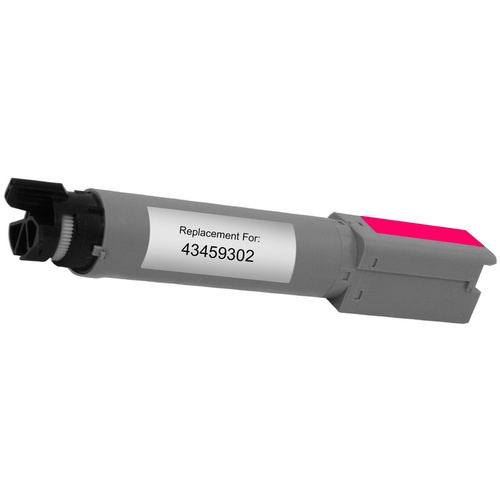 Okidata OEM 43459302 Compatible Toner Cartridge: Magenta, 2K Yield