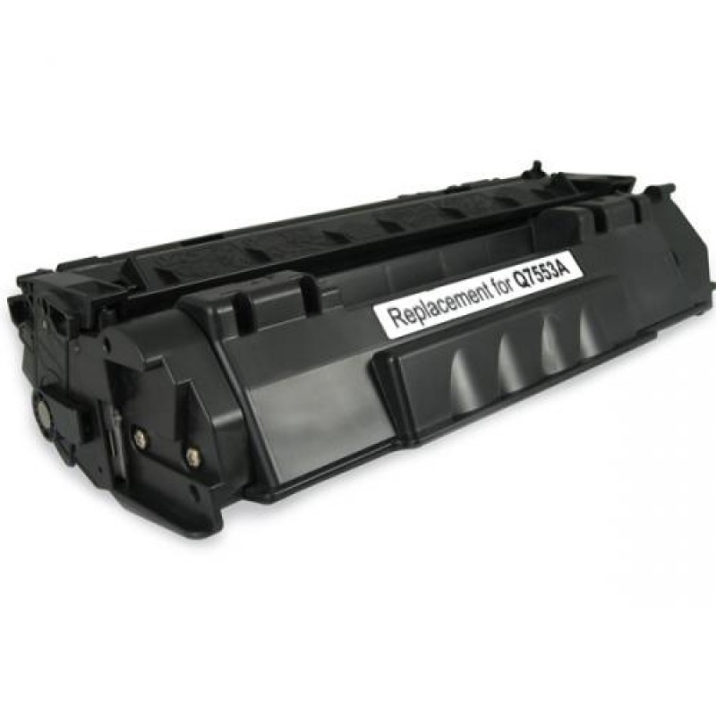 Hewlett Packard OEM Q7553A Ecoplus Remanufactured Toner Cartridge: Black, 3K Yield