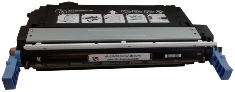 Hewlett Packard OEM Q5950A, Q6460A Ecoplus Remanufactured Toner Cartridge: Black, 11K Yield