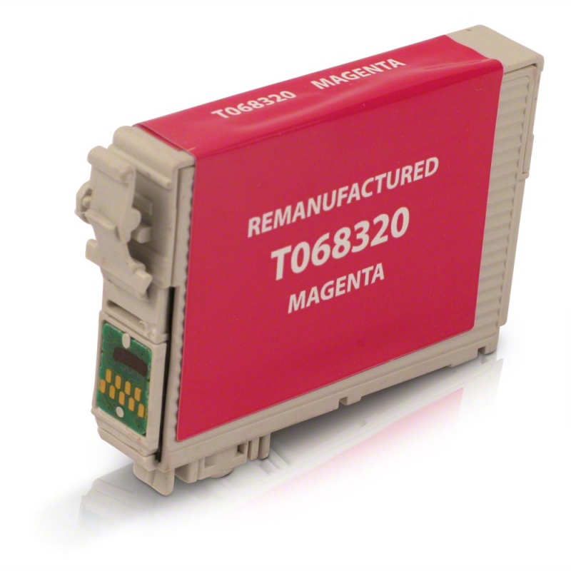 Epson OEM 68, T068320 Remanufactured Inkjet Cartridge: Magenta, 350 Yield, 9ml