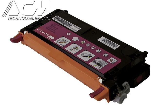 Dell OEM 3301200 Remanufactured Toner Cartridge: Magenta, 9K High Yield