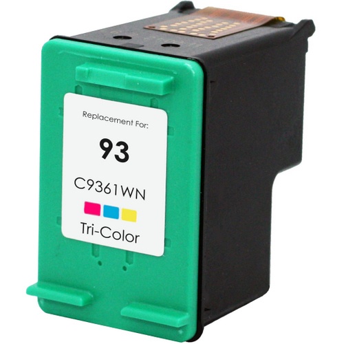 HP OEM 93 Remanufactured Inkjet Cartridge: Cyan, Magenta, Yellow
