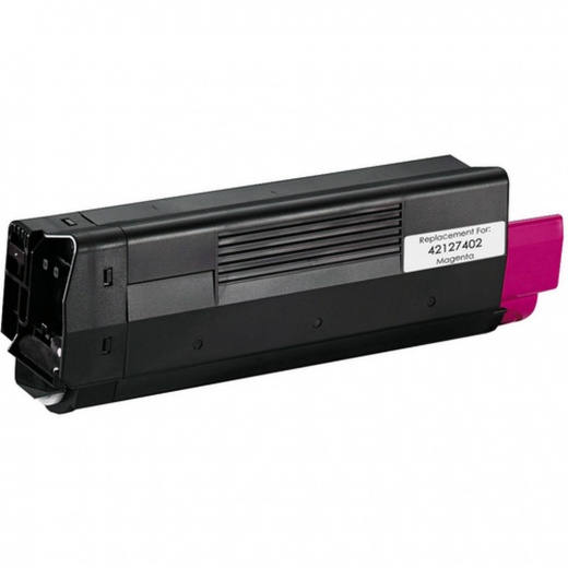 Okidata OEM 42127402 Remanufactured Toner Cartridge: Magenta, 5K Yield