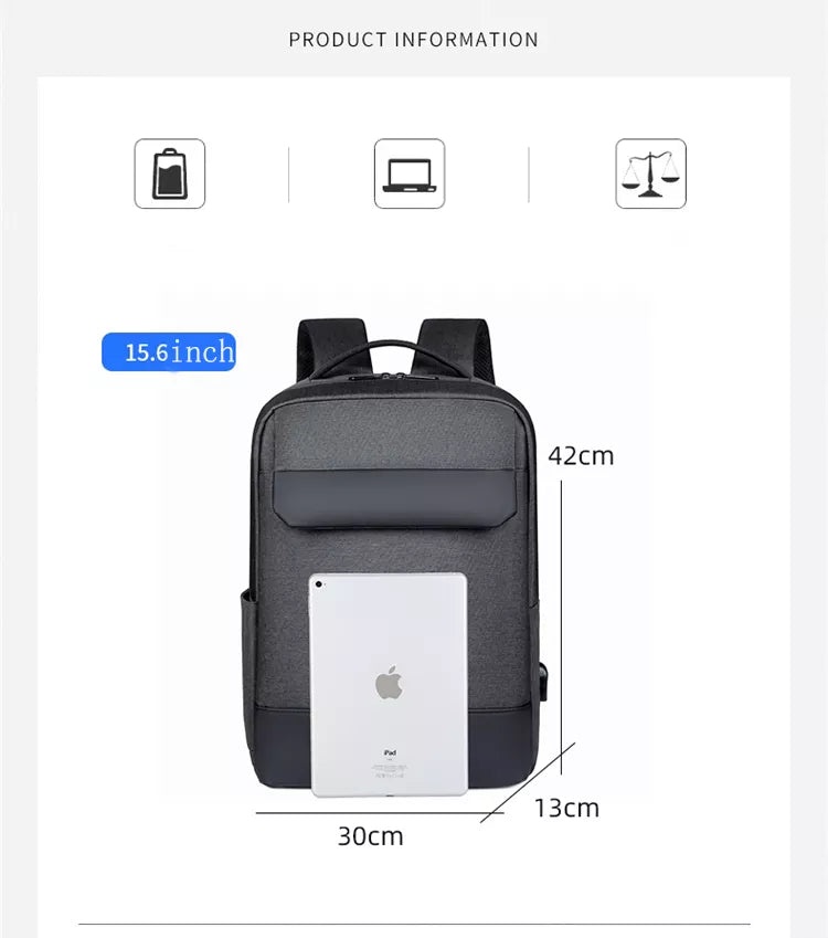 Laptop Bag Laptop Backpacks Custom Business Smart Usb Compute Travel Large Capacity Waterproof For Men Soft Fashion - Bl