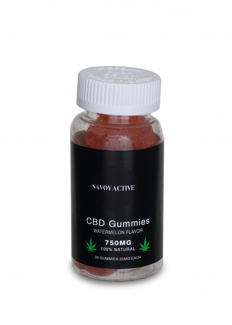 Cbd Gummies - Watermelon Flavor - 750Mg Cbd - 100% Natural - 30 Gummies (25Mg Each) - Made In Usa