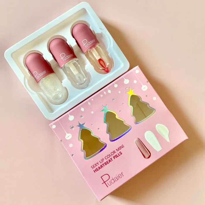 Pudaier® Lip Gloss - Color 01# Temperature Change 3- Pack