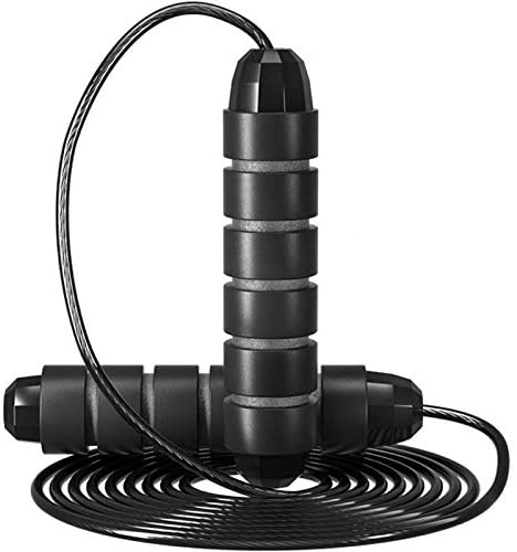Professional Gym Adjustable Jump Rope - Black Color One Color Size One Size
