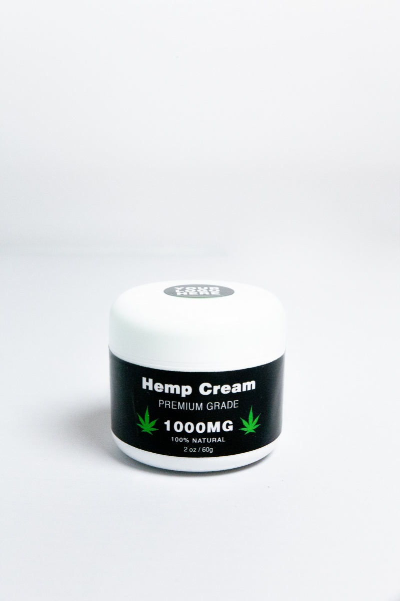Hemp Seed Oil Cream - Premium Grade - 100% Natural - 1000Mg - 2 Oz. / 60 G. Color One Color Size One Size