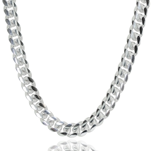 Sterling Silver 4.5Mm Miami Cuban Curb Link Chain Necklace, 20 Inches
