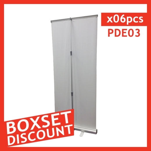 33" Roll Up Retractable Banner Stand - Box Set [ 6 Units/ Box]