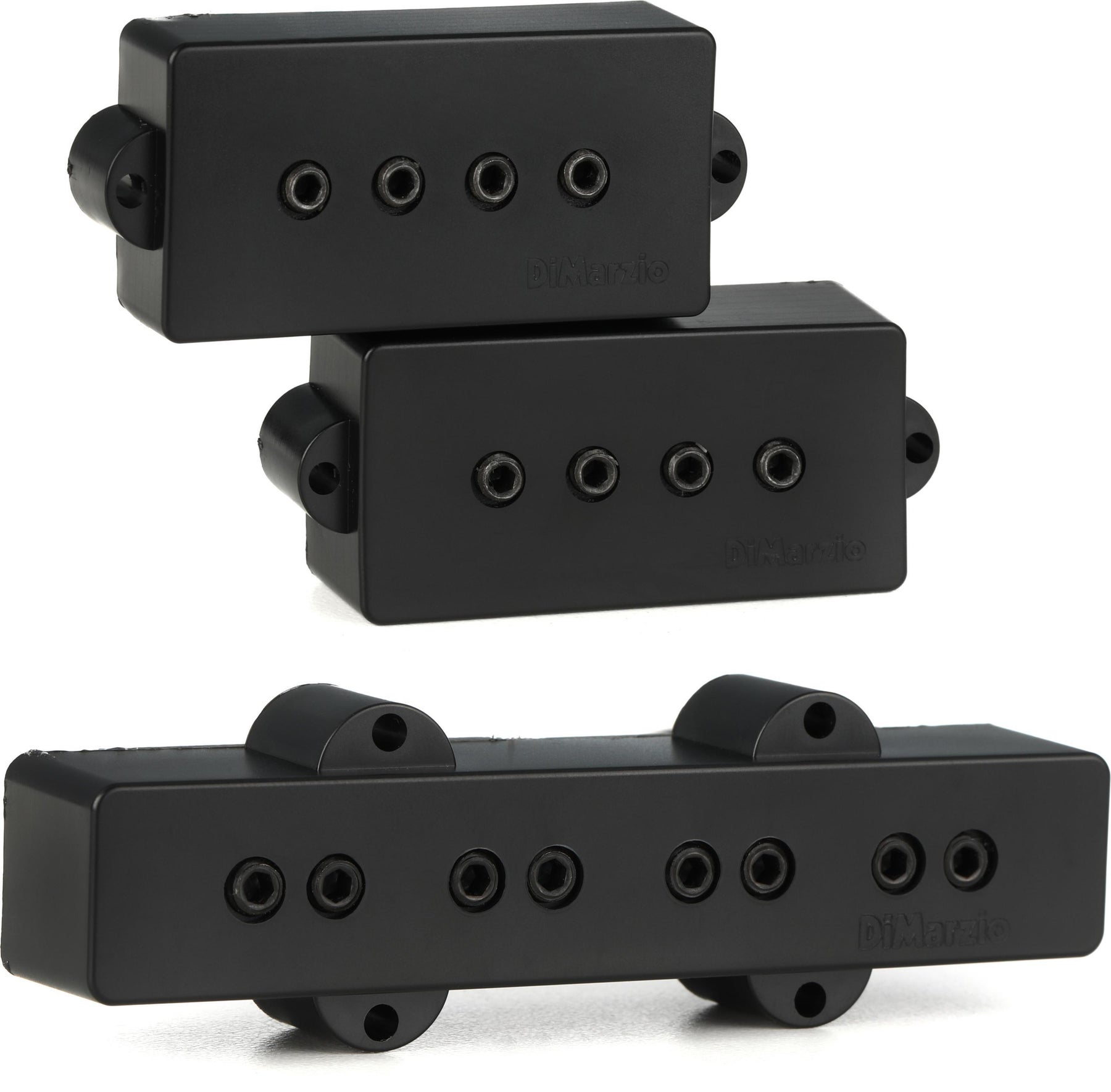 Dimarzio Dp126 Model P+J Bass Pickup Set - Black