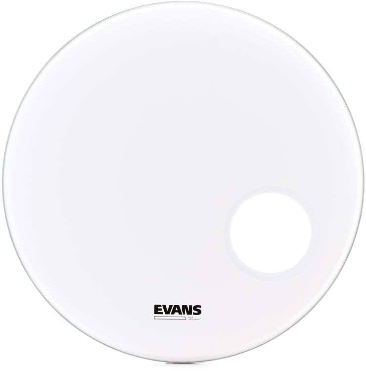 Evans Eq3 Smooth White Resonant Bass Head - 22 Inch