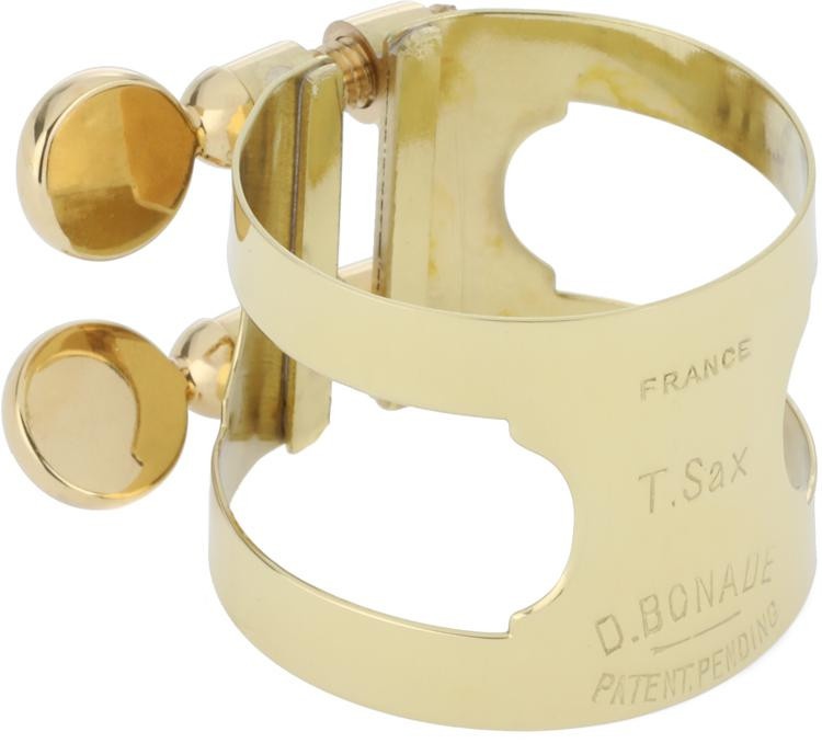 Bonade 2255G Tenor Saxophone Ligature - Gold Lacquer