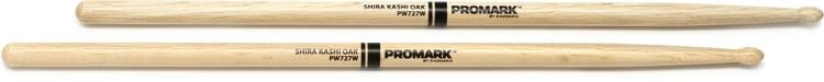 Promark Classic Attack Drumsticks - Shira Kashi Oak 727 - Wood Tip