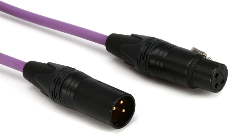 Pro Co Quad Xlr Cable - 10 Foot Violet