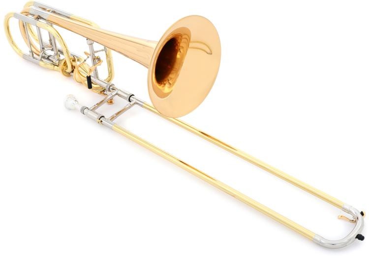 Xo 1240Rl-T Bass Trombone With Red Brass Bell - Clear Lacquer