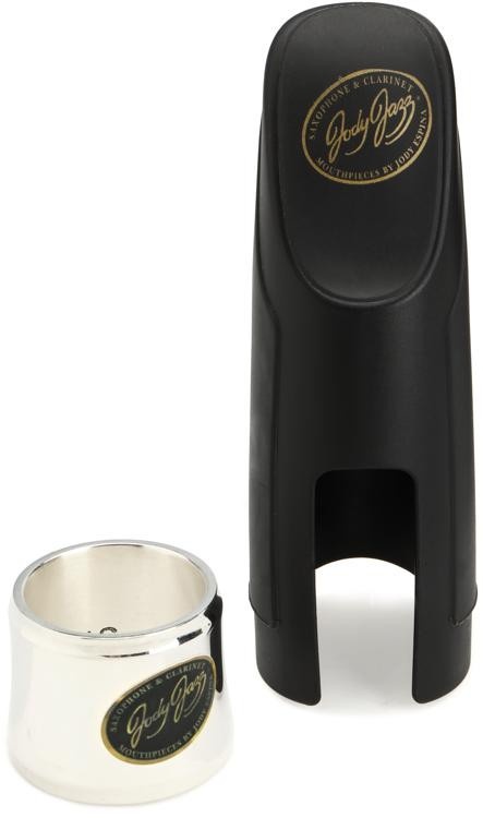 Jodyjazz Mb1s Power Ring Ligature With Cap For Metal Baritone Saxophone Mouthpiece - Silver
