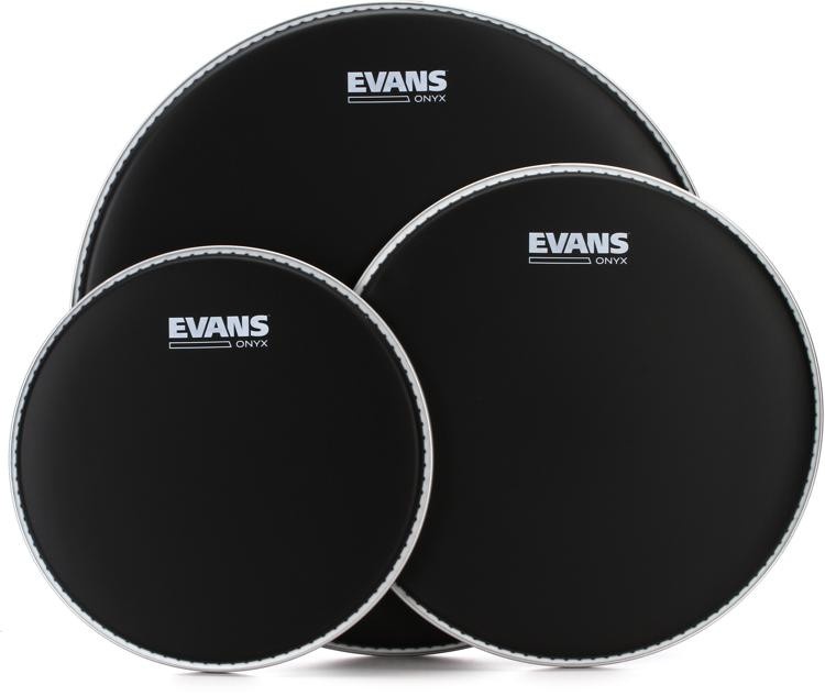 Evans Onyx Coated 3-Piece Tom Pack - 10/12/16 Inch