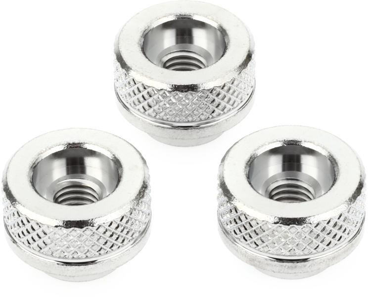 Back In Stock! Revolution Brass Cymbal Fasteners - Chrome-Plated (3-Pack)