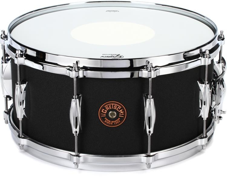 Gretsch Drums Usa Black Copper Snare Drum 6.5 X 14 Inch Black Powder Coat