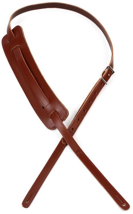 Levy's M25 Veg-Tan Leather Guitar Strap - Brown