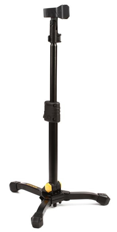 Hercules Stands Low Profile Straight Microphone Stand With Ez Mic Clip