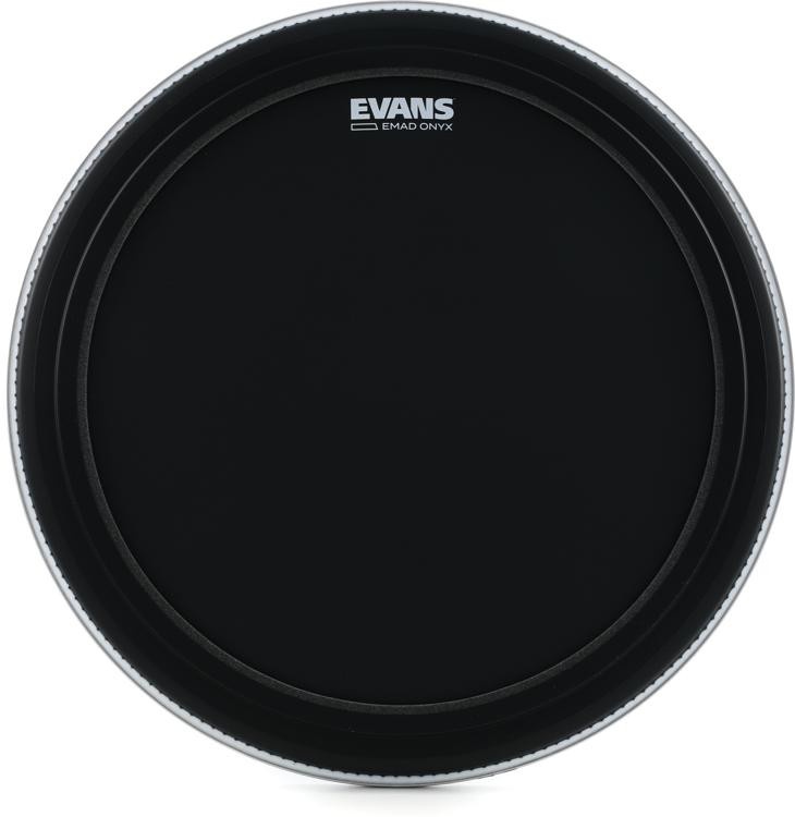 Back In Stock! Evans Emad Onyx Series Bass Drumhead - 22 Inch