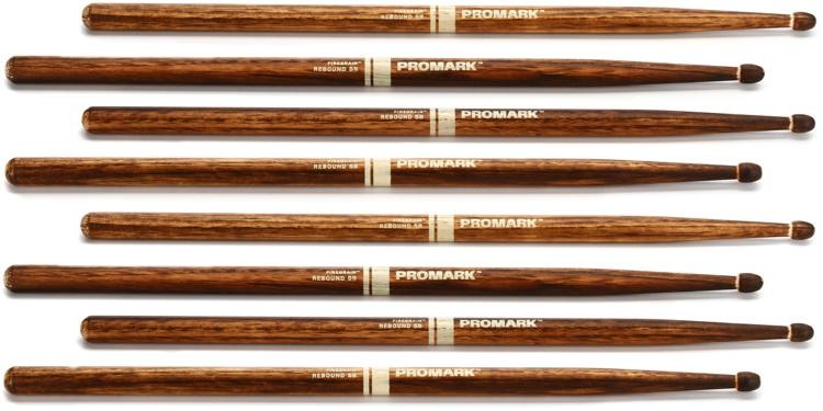 Back In Stock! Promark Firegrain Drumsticks - Rebound 5B - 4-Pack