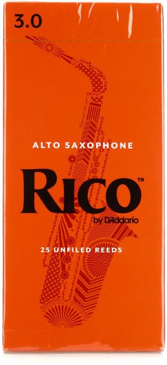 D'addario Ria2530 - Rico Alto Saxophone Reeds - 3.0 (25-Pack)