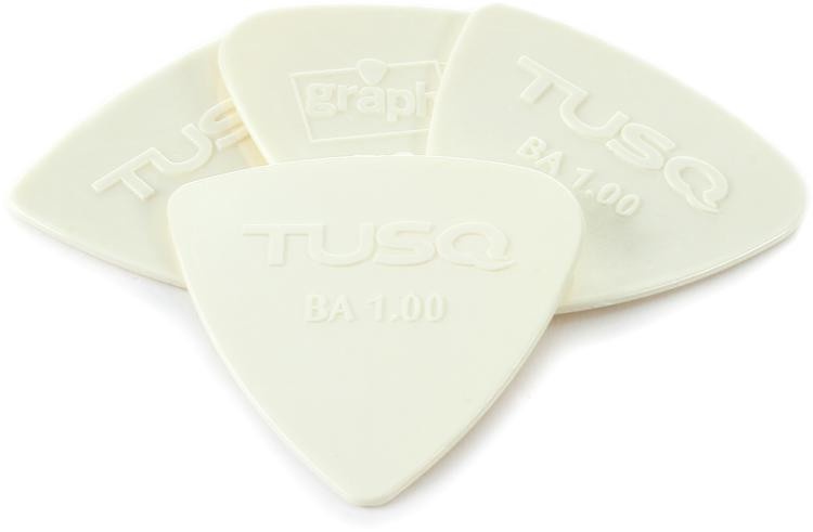 Graph Tech Pqp-0401-W4 Tusq Bi-Angle Guitar Picks - 1.0Mm Bright Tone (4-Pack)