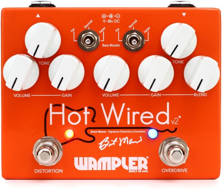 Back In Stock! Wampler Hot Wired V2 Overdrive Pedal
