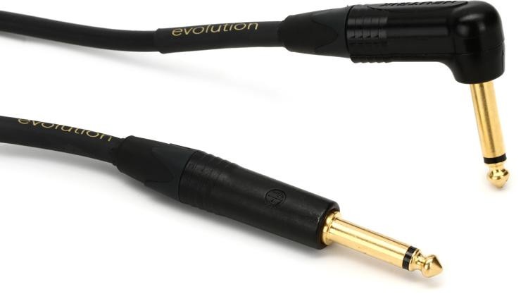 Pro Co Evlgcln-20 Evolution Straight To Right Angle Instrument Cable - 20 Foot