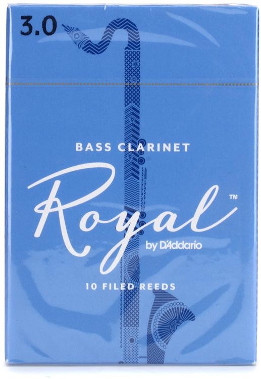 D'addario Reb1030 Royal Bass Clarinet Reed - 3.0 (10-Pack)