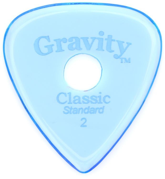 Gravity Picks Classic - Standard Size, 2Mm, With Round-Hole Grip