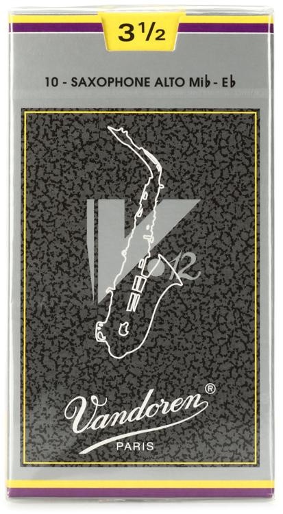 Vandoren Sr6135 - V12 Alto Saxophone Reeds - 3.5 (10-Pack)